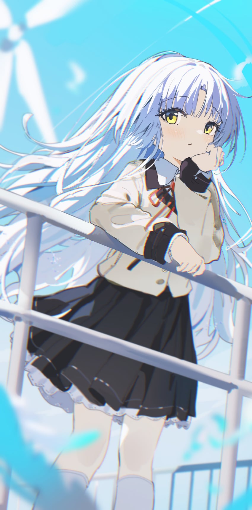 tachibana kanade (angel beats!) drawn by coria