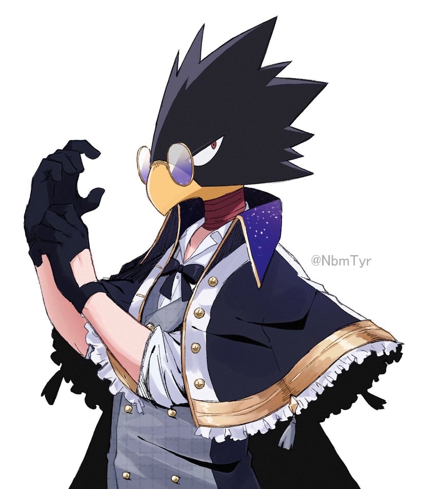 tokoyami fumikage (boku no hero academia) drawn by nbmtyr