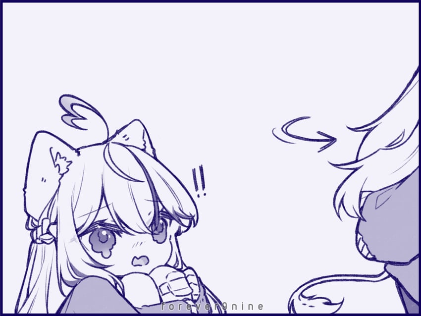 yukihana lamy and shishiro botan (hololive) drawn by forever9nine
