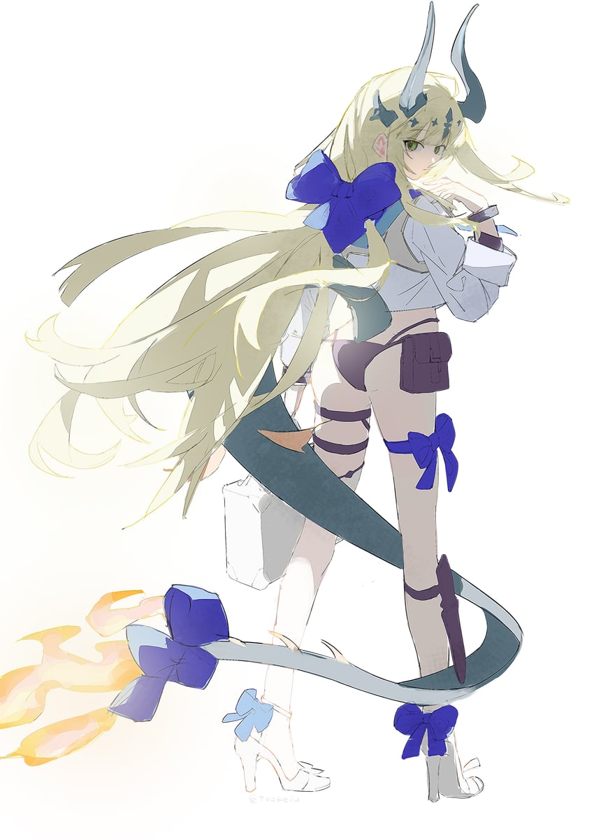 reed and reed the flame shadow (arknights) drawn by tookeiu