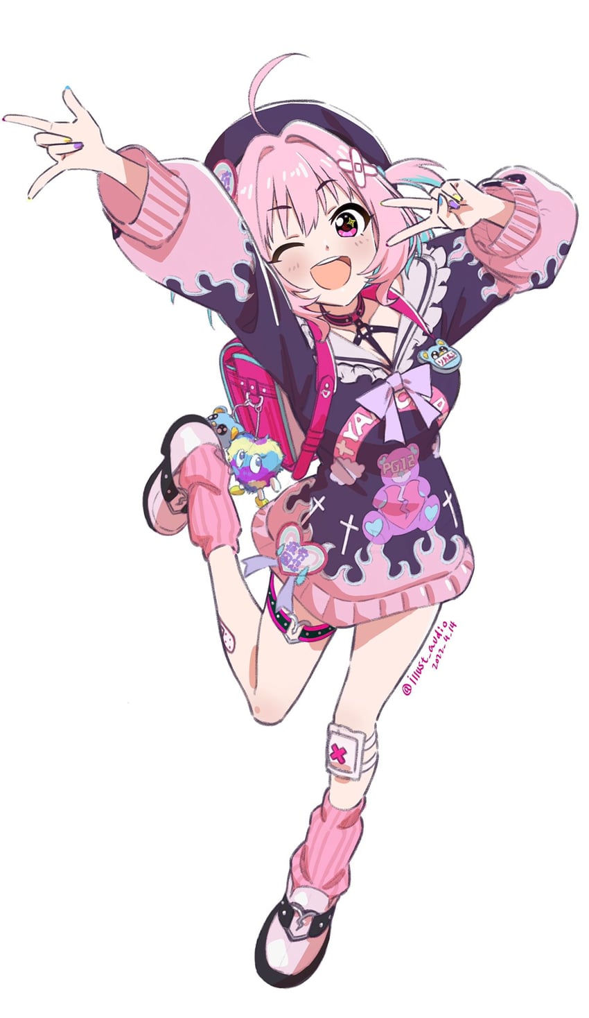 yumemi riamu (idolmaster and 1 more) drawn by illust_audio
