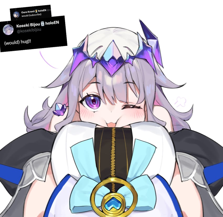ouro kronii and koseki bijou (hololive and 1 more) drawn by dasdokter