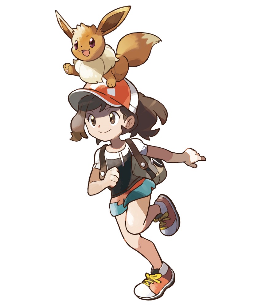 eevee and elaine (pokemon and 1 more) drawn by mizutani_megumi