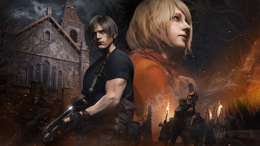 leon s. kennedy, ashley graham, and dr. salvador (resident evil and 1 more)