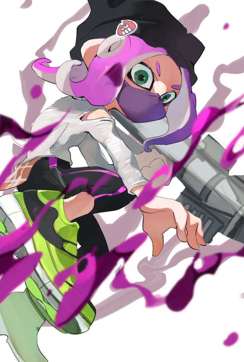 octoling player character and octoling girl (splatoon) drawn by koike3582