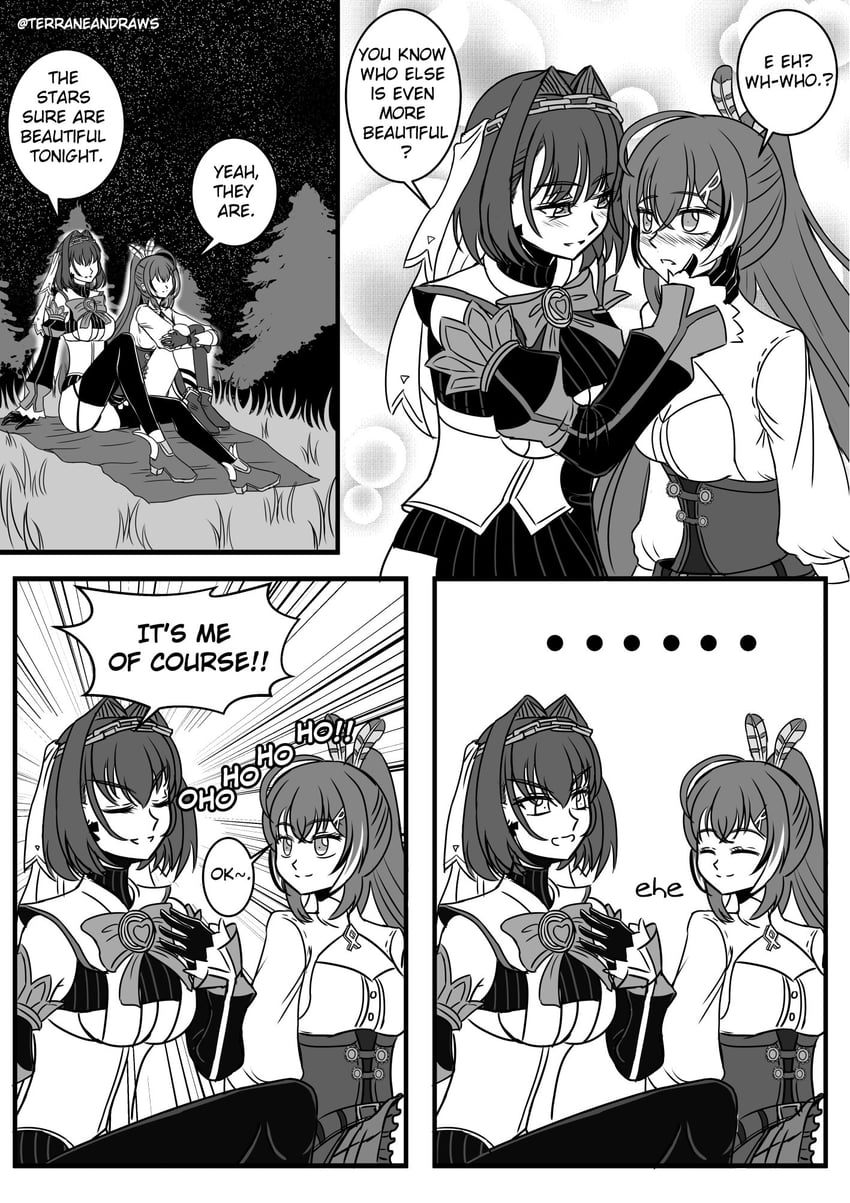 ouro kronii and nanashi mumei (hololive and 1 more) drawn by k-nashi