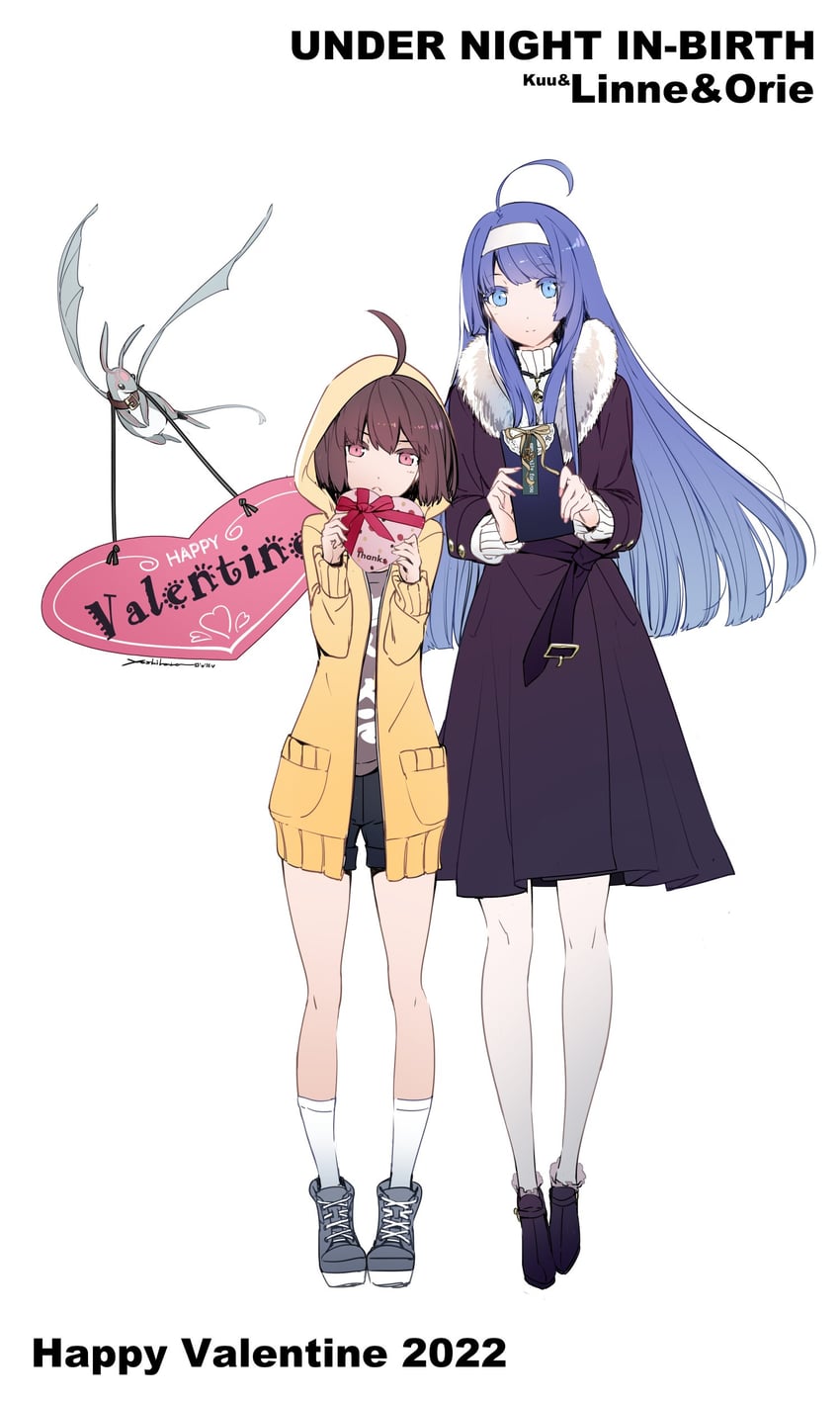orie ballardiae harada, linne, and kuu (under night in-birth) drawn by yoshihara_seiichi
