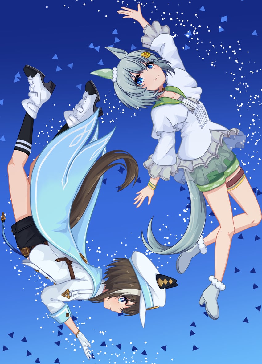 seiun sky and cheval grand (umamusume) drawn by lexis_yayoi