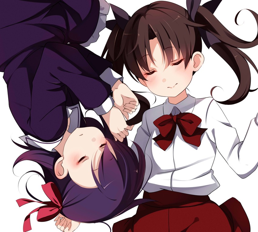 tohsaka rin and matou sakura (fate and 1 more) drawn by kujou_ichiso