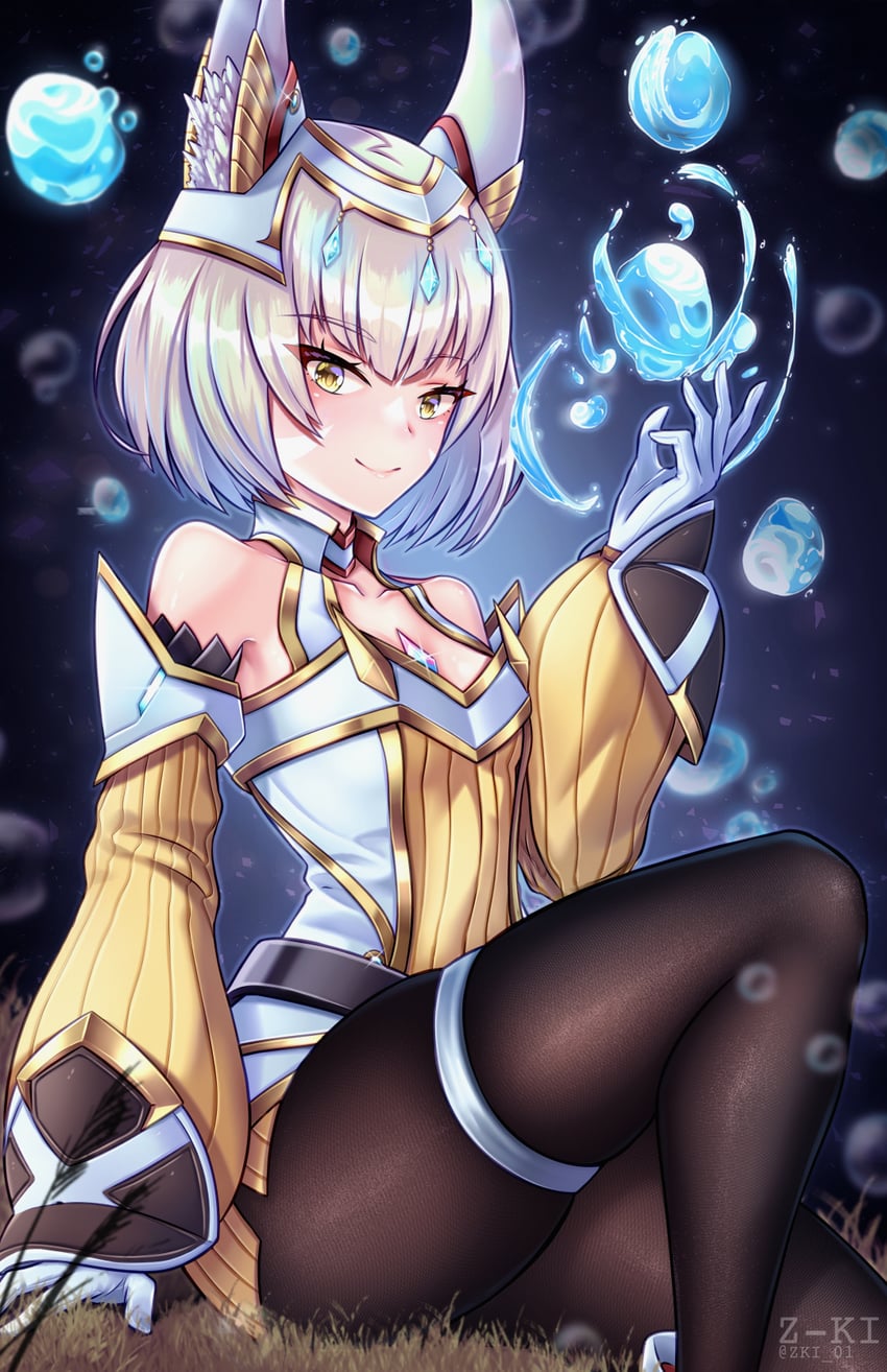 nia (xenoblade chronicles and 1 more) drawn by z-ki