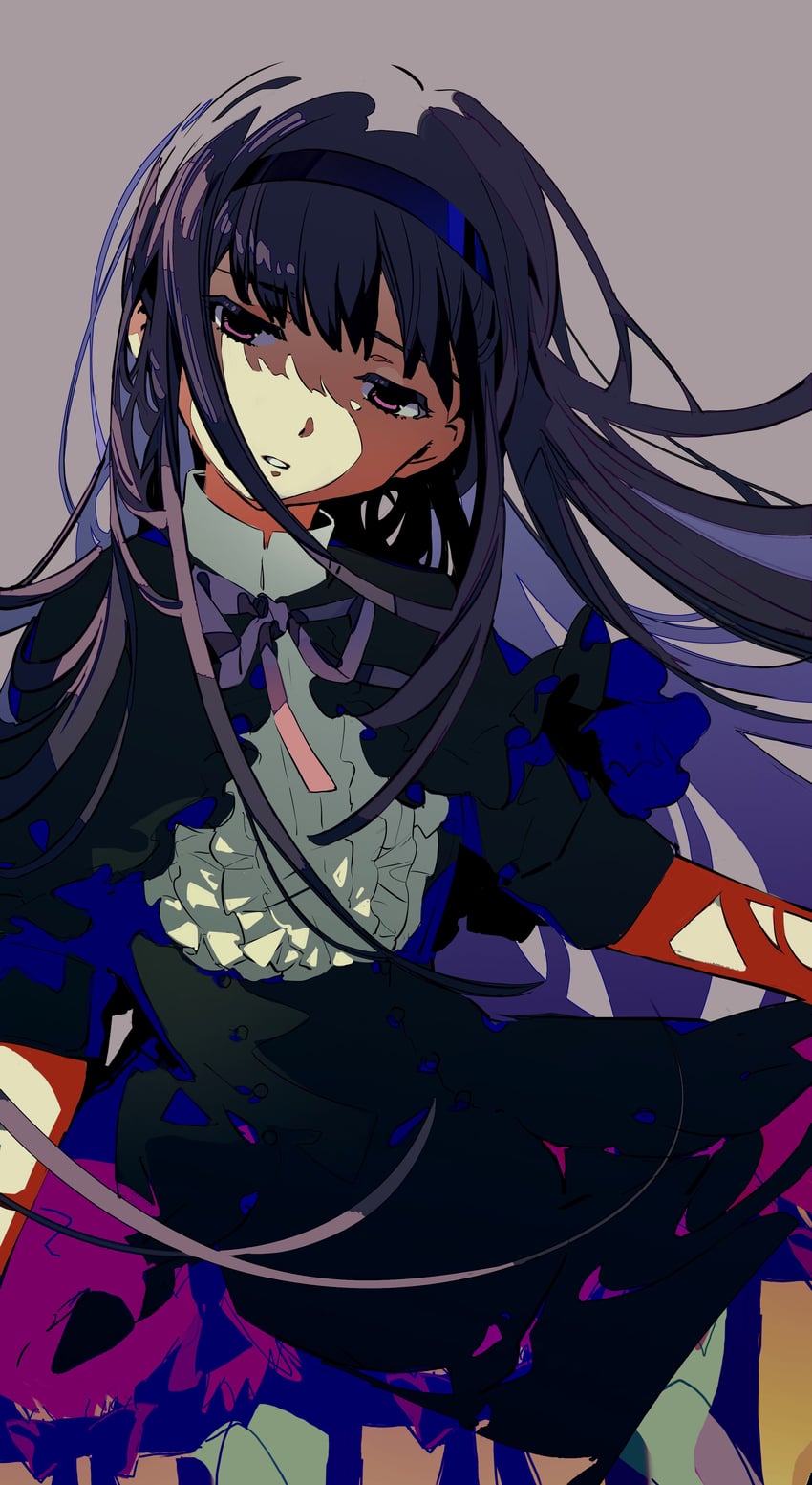 akemi homura and homulilly (mahou shoujo madoka magica and 1 more) drawn by ame_(10286367)