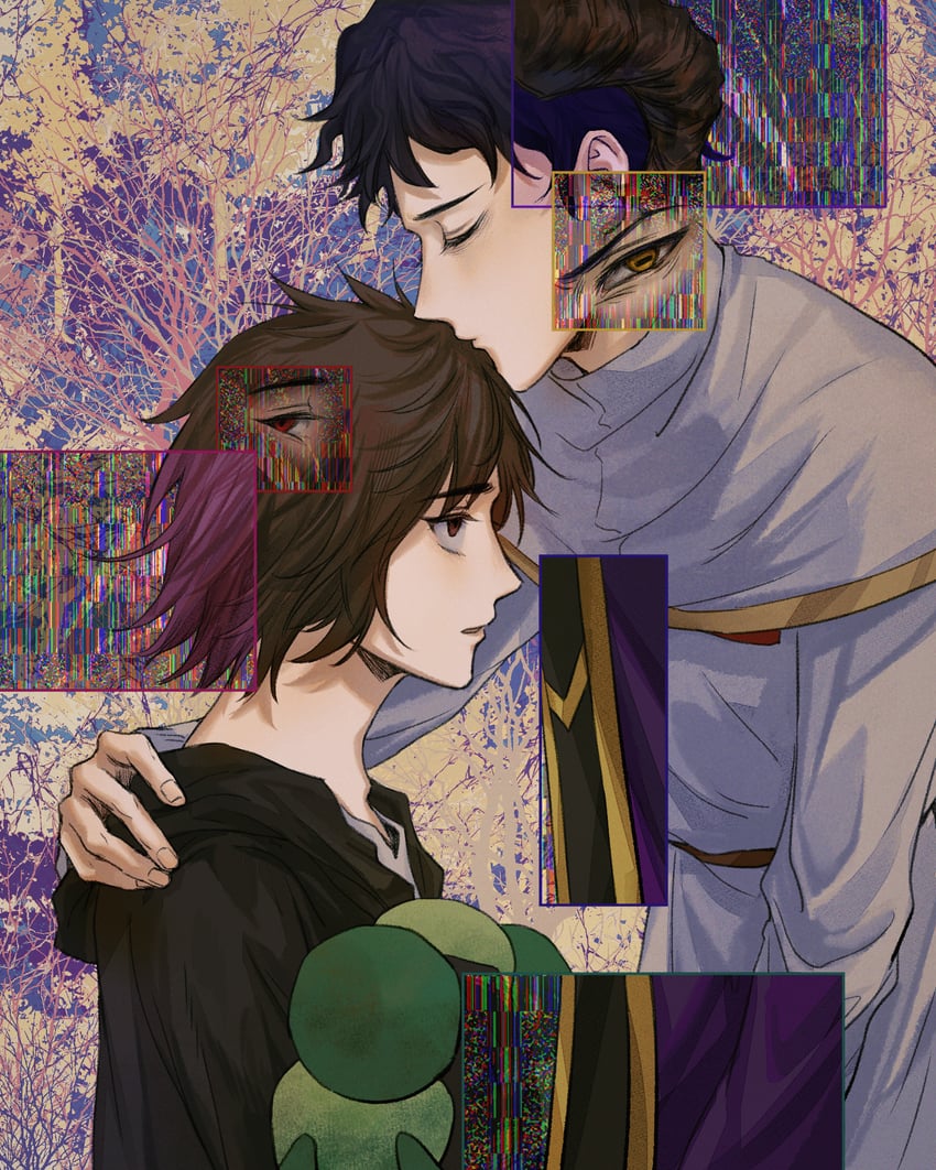 utsugi noriyuki and isoi haruki (saibou shinkyoku) drawn by kaze_(yznyttdgs)