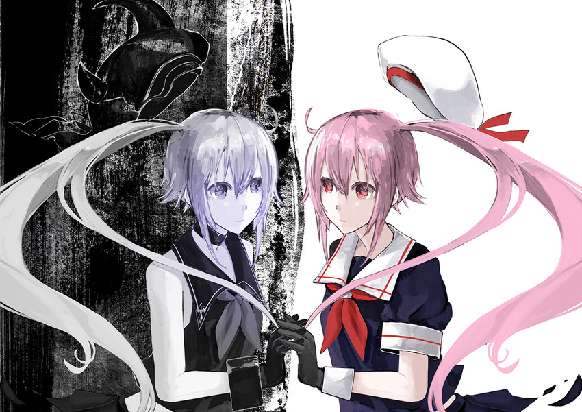 harusame and destroyer princess (kantai collection) drawn by neko_(ganecooo)