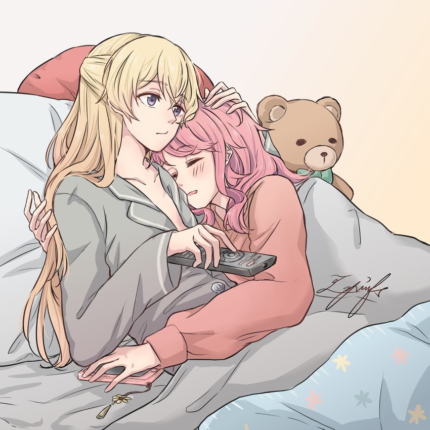 maruyama aya and shirasagi chisato (bang dream!) drawn by aiiro_bokujuu