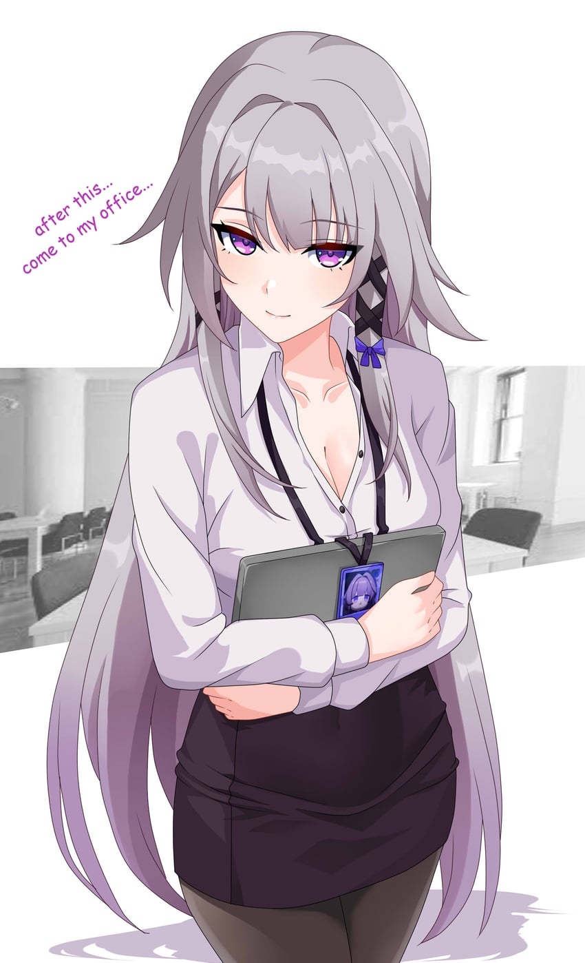 herta and the herta (honkai and 1 more) drawn by maxwelzy
