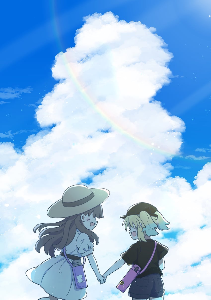 fujishima megumi and osawa rurino (love live! and 1 more) drawn by watage_modoki