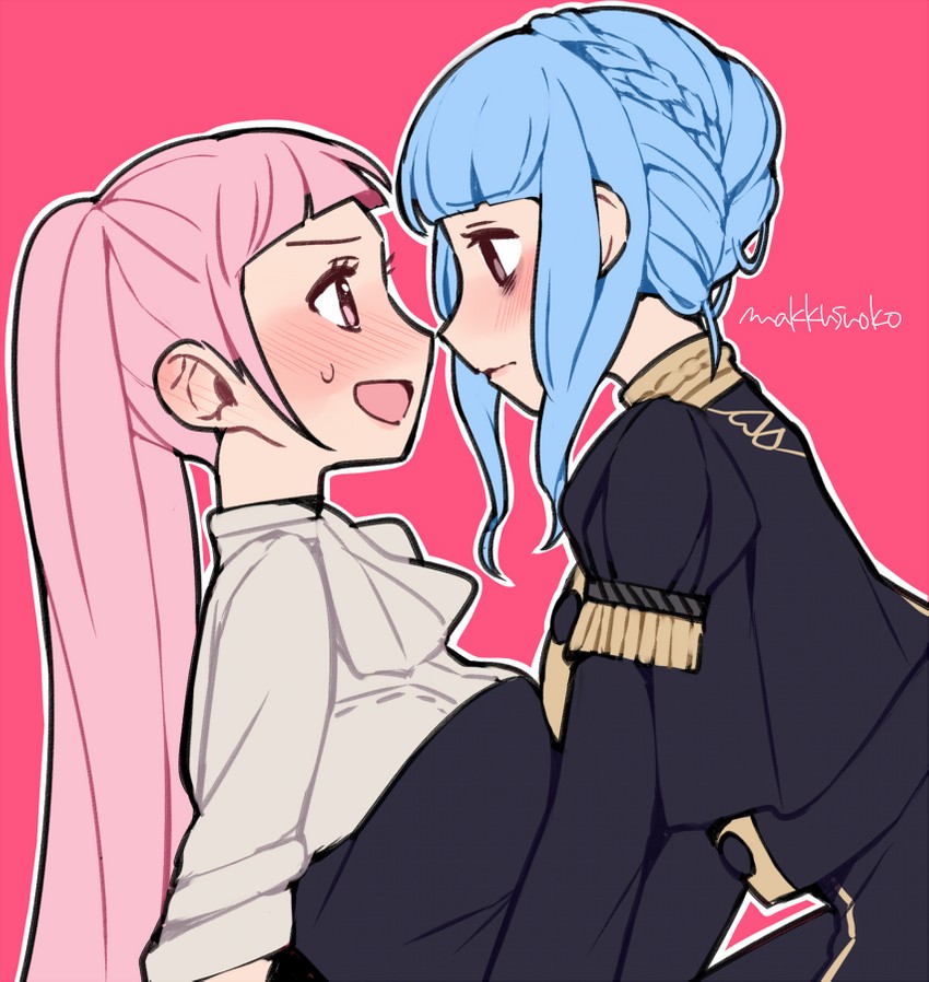 hilda valentine goneril and marianne von edmund (fire emblem and 1 more) drawn by do_m_kaeru