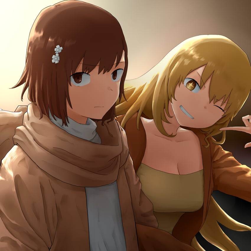 misaka mikoto and shokuhou misaki (toaru majutsu no index and 1 more) drawn by tatararashi