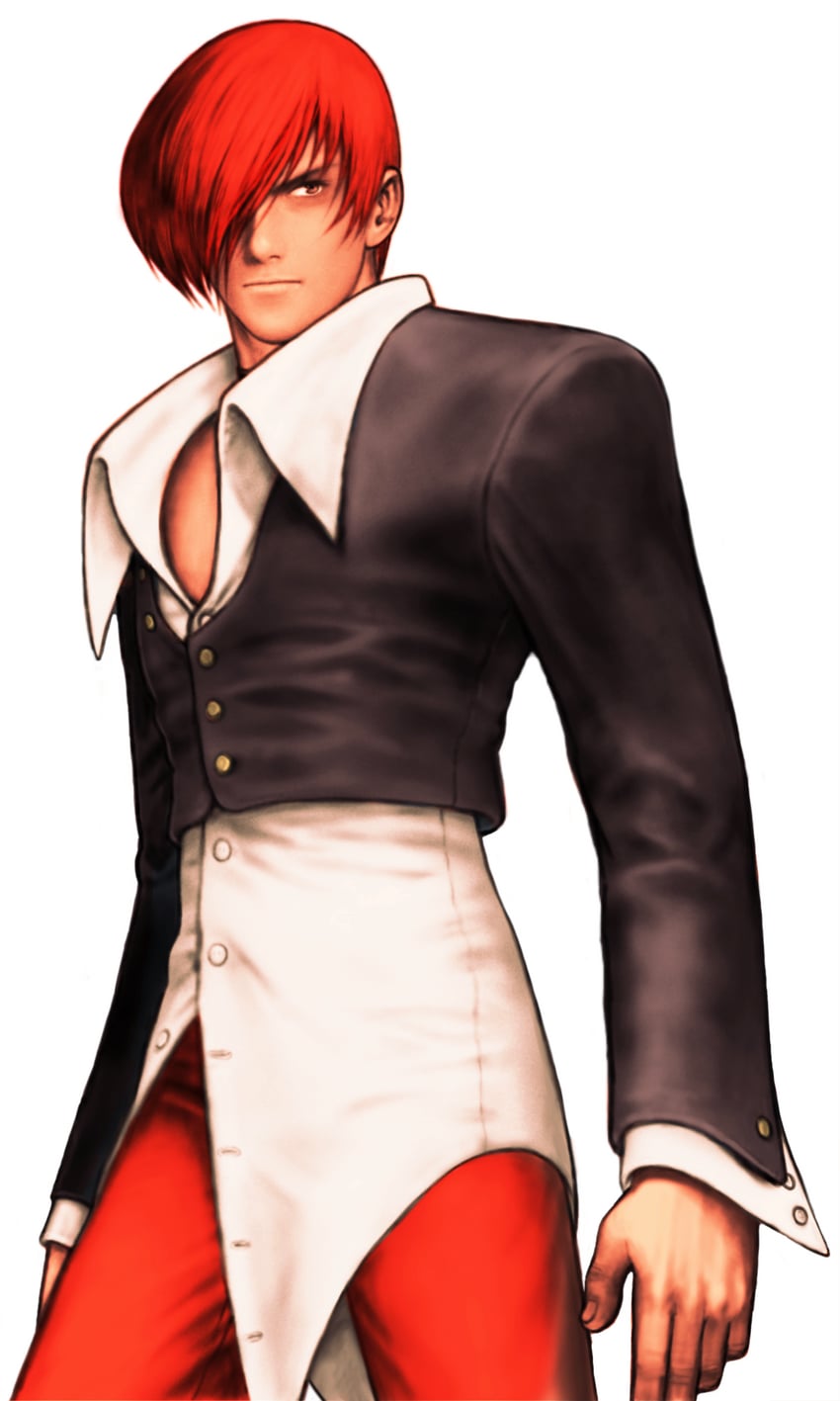 yagami iori (the king of fighters and 1 more) drawn by mori_toshiaki