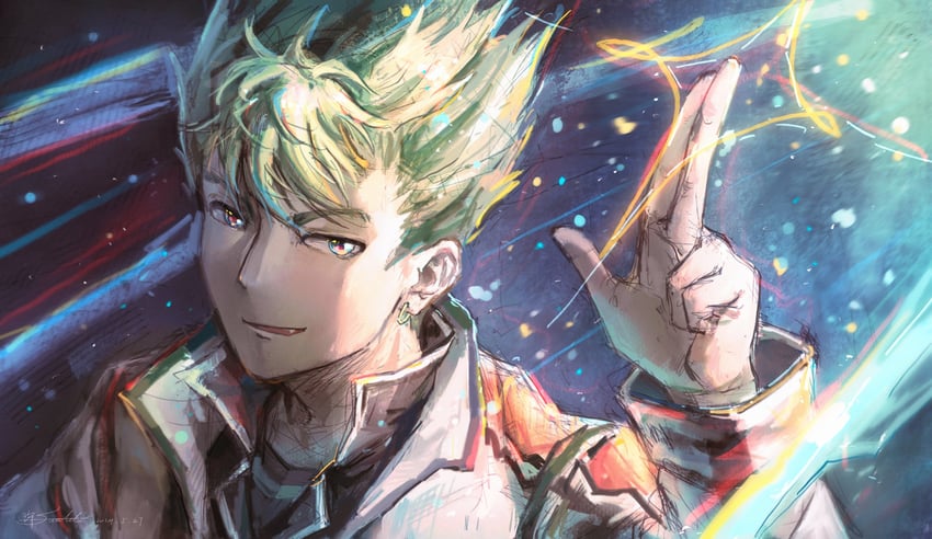 kevin graham (eiyuu densetsu and 1 more) drawn by ffuald1013