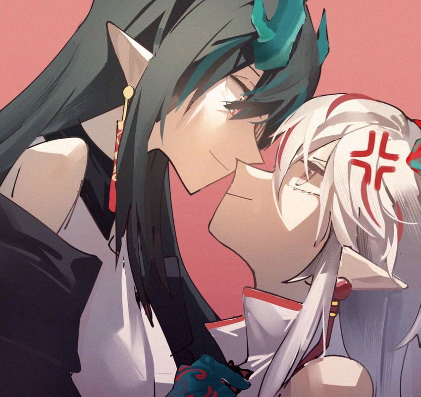 dusk and nian (arknights) drawn by xiaomifeng472