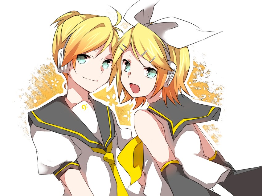 kagamine rin and kagamine len (vocaloid) drawn by tori_no_karaage