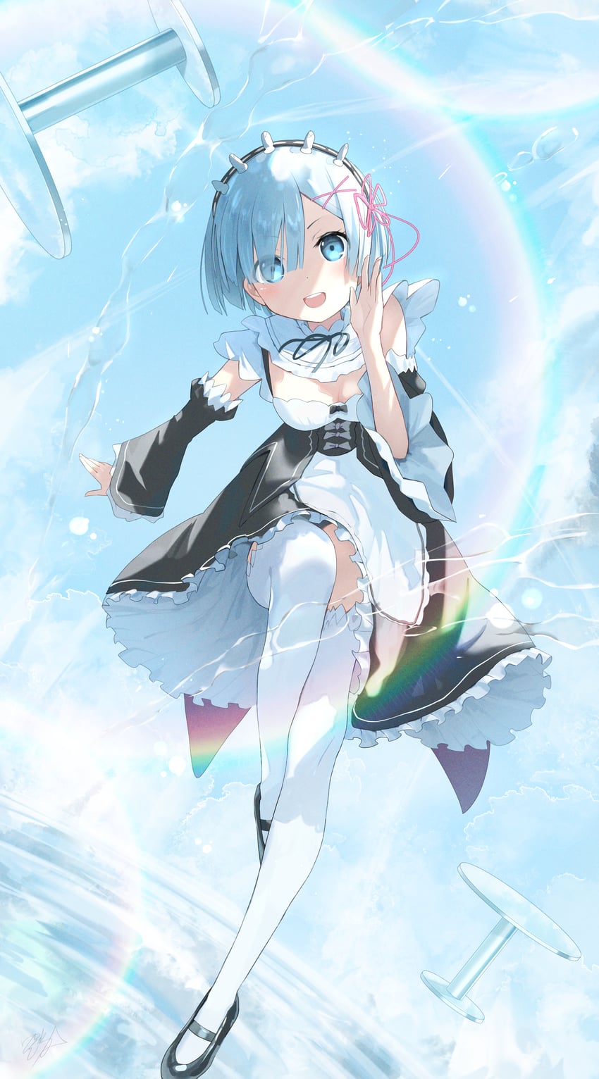 rem (re:zero kara hajimeru isekai seikatsu) drawn by hidulume