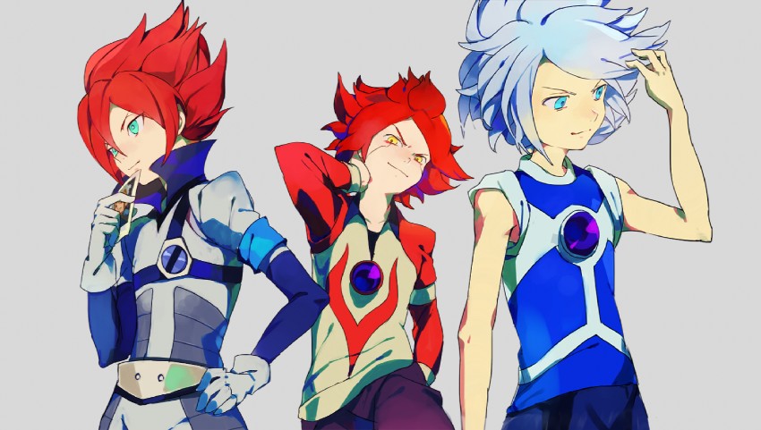 kiyama hiroto, nagumo haruya, and suzuno fuusuke (inazuma eleven) drawn by kawwa