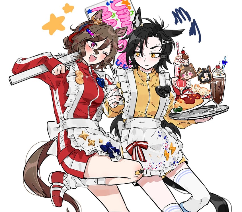 air shakur and tap dance city (umamusume) drawn by unseuking0427