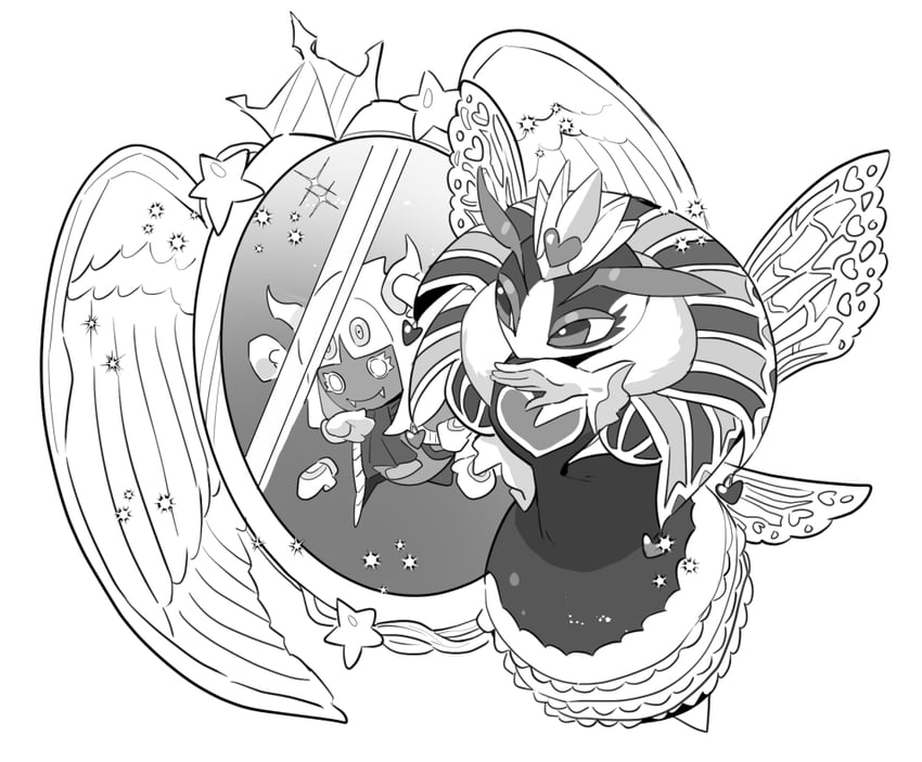 queen sectonia and old friend (kirby and 1 more) drawn by dede_(qwea_00000)