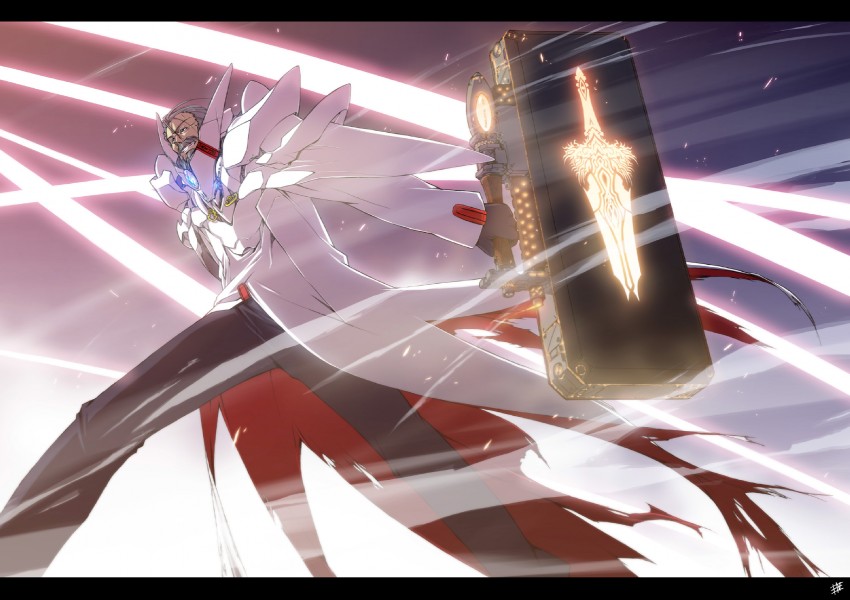 gil graham (lyrical nanoha and 2 more) drawn by i-iv_(longman)