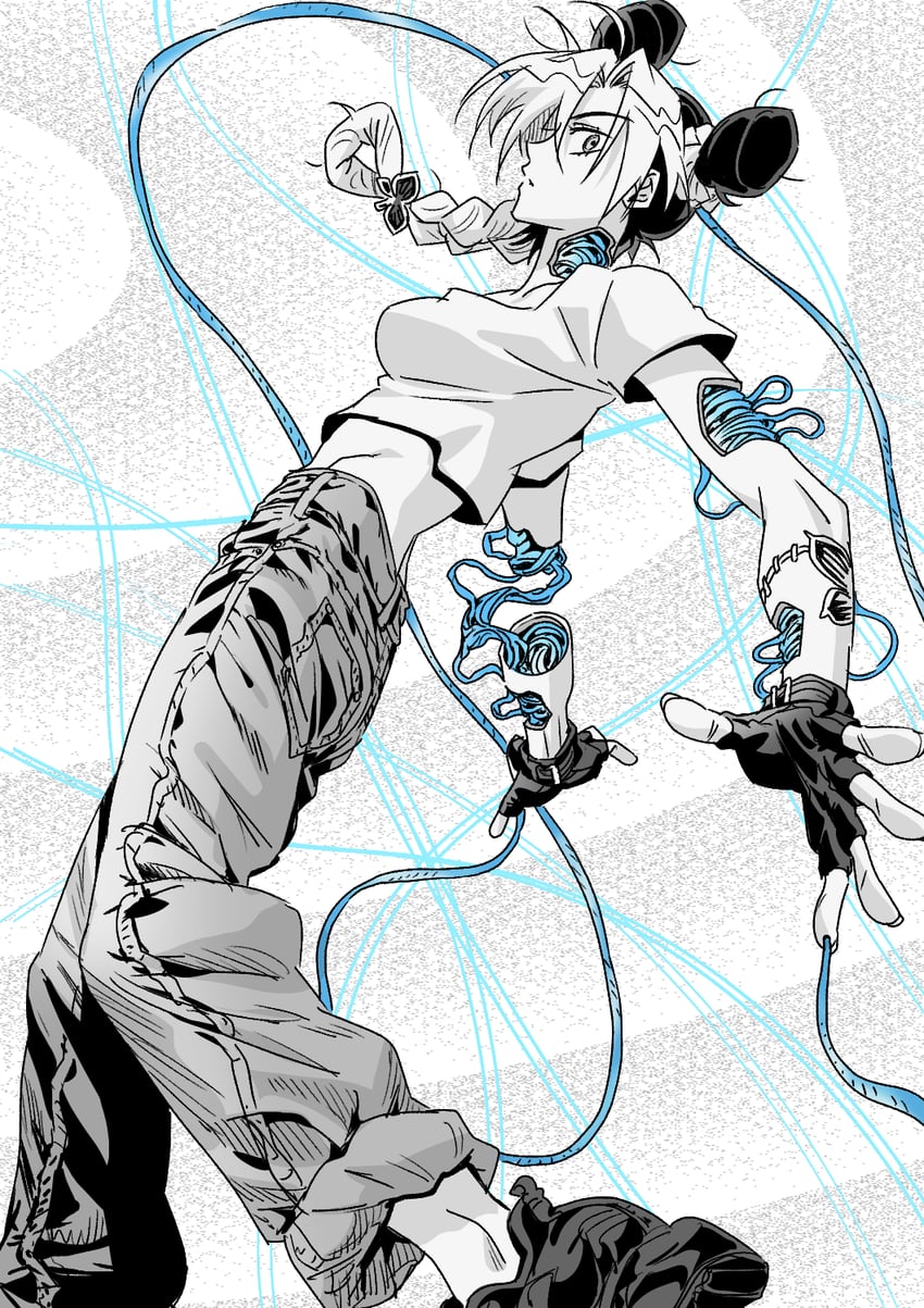 kujo jolyne (jojo no kimyou na bouken and 1 more) drawn by jeonjin_(mynamebazin)
