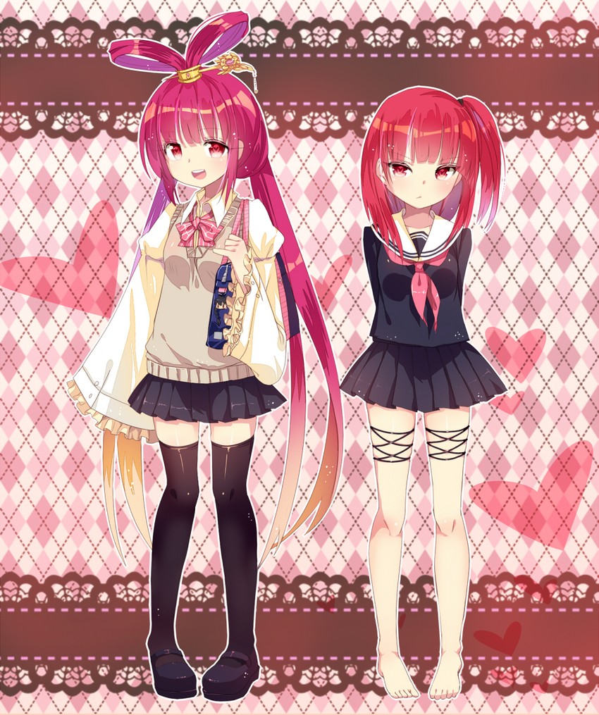 morgiana and ren kougyoku (magi the labyrinth of magic) drawn by mvv