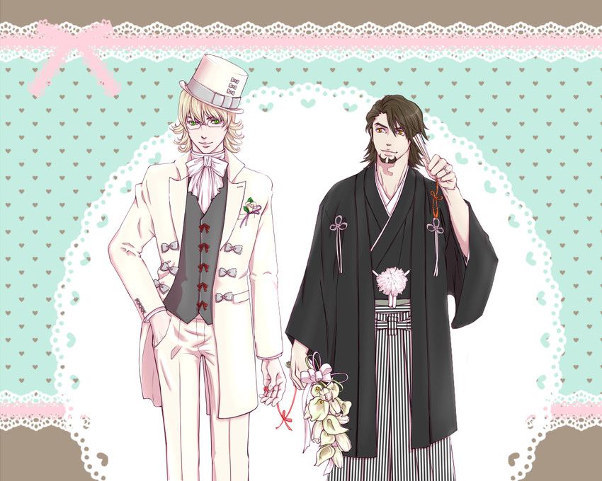 barnaby brooks jr. and kaburagi t. kotetsu (tiger & bunny) drawn by senna_(sateconder)