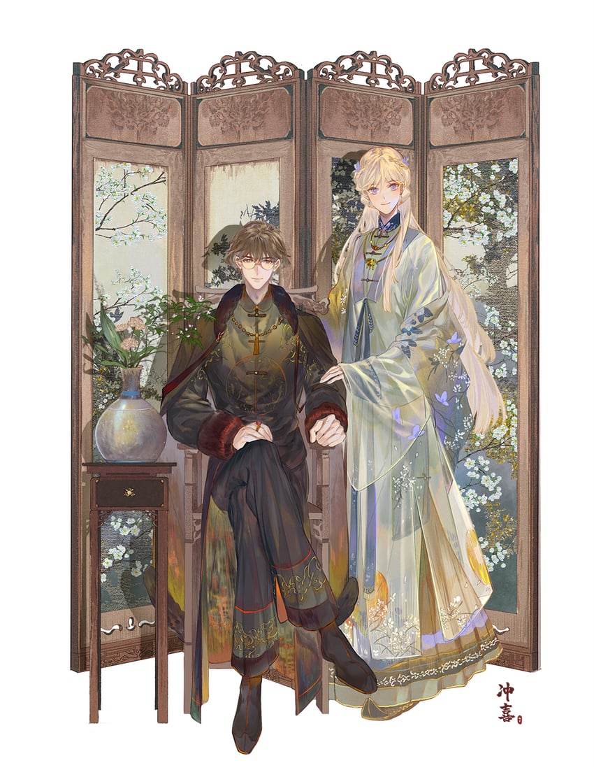 xianming lin and banba zenji (hakata tonkotsu ramens) drawn by yinzinmiemie
