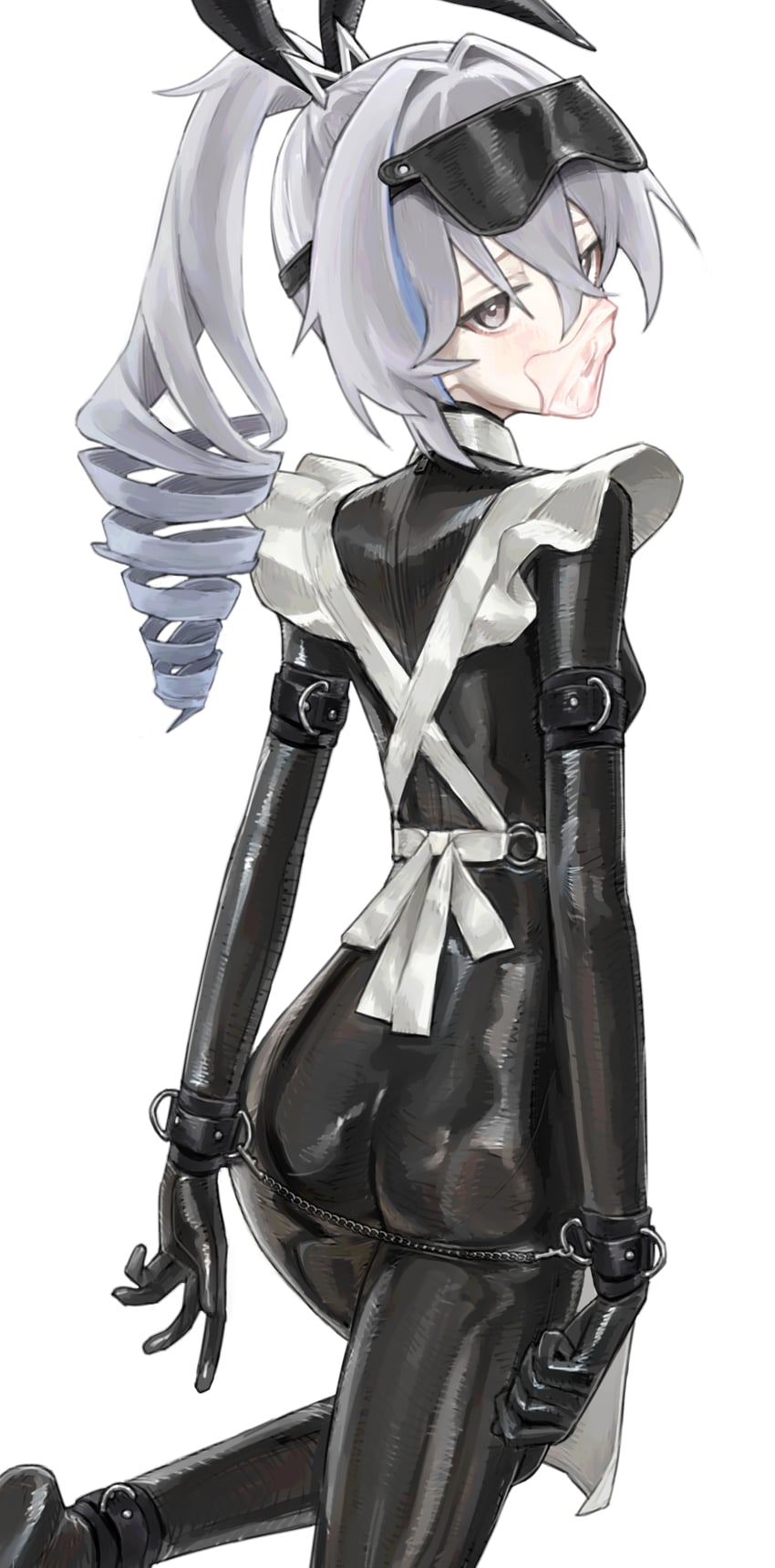 silver wolf (honkai and 1 more) drawn by saaal653