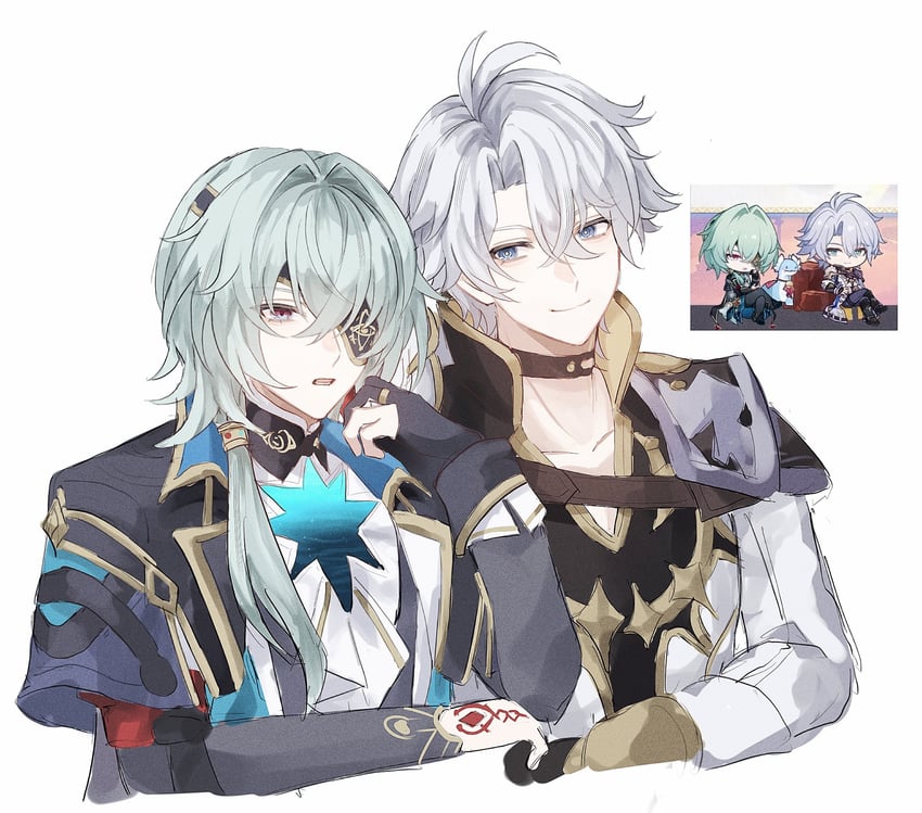 phainon and anaxa (honkai and 1 more) drawn by fz7047