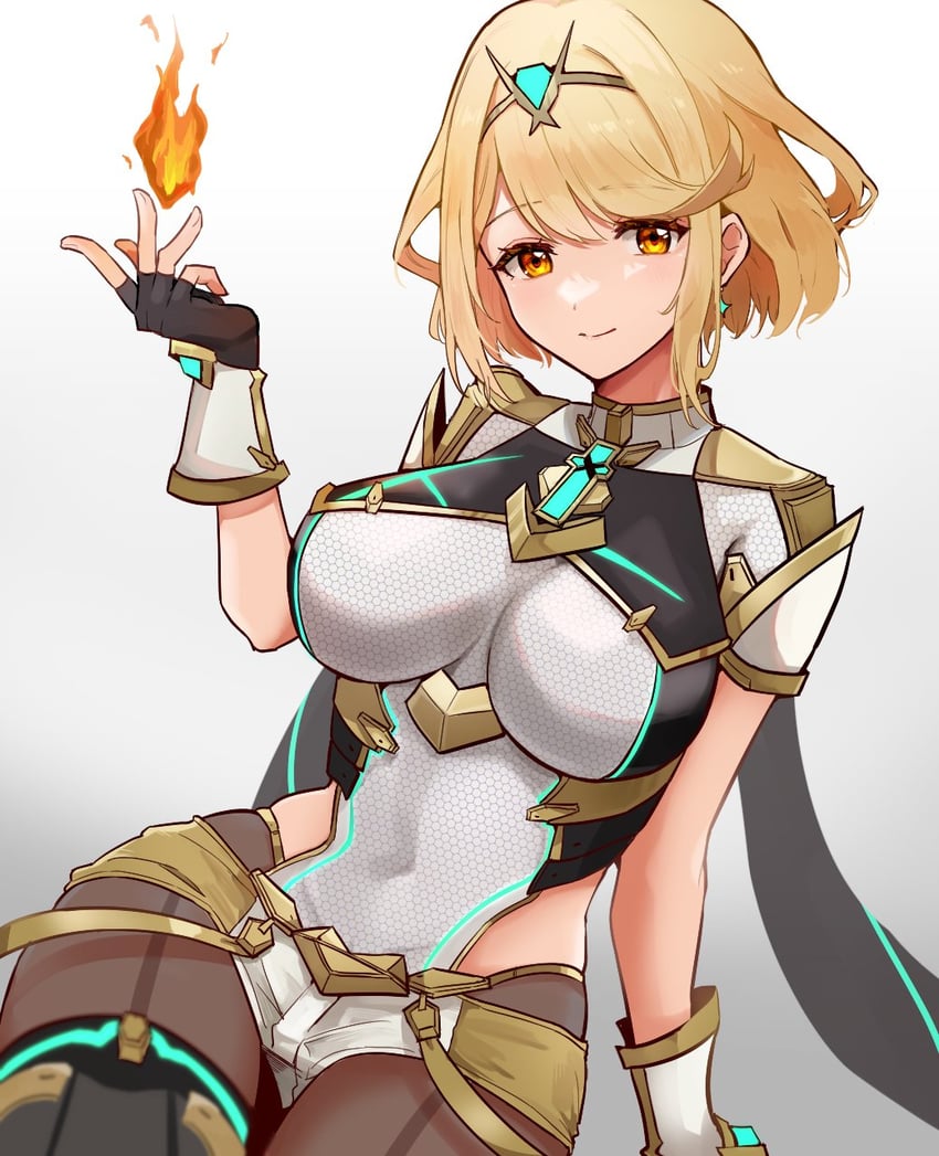 pyra and mythra (xenoblade chronicles and 2 more) drawn by inuisbink