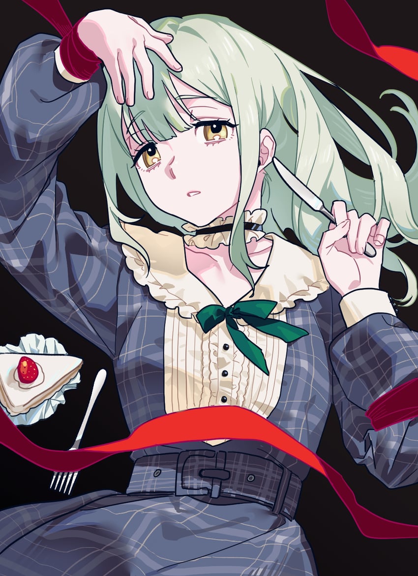 wakaba mutsumi (bang dream! and 1 more) drawn by mobi_(mo_mo_momokun)