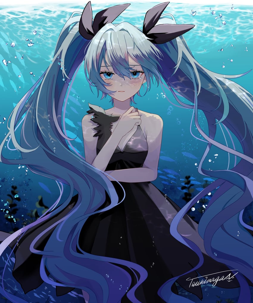 hatsune miku (vocaloid and 1 more) drawn by naguno-0713