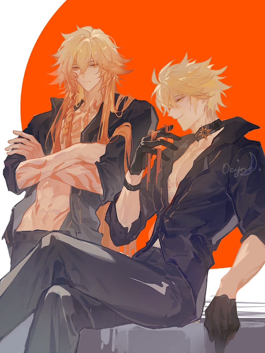 mydei and phainon (honkai and 1 more) drawn by yuqiu777