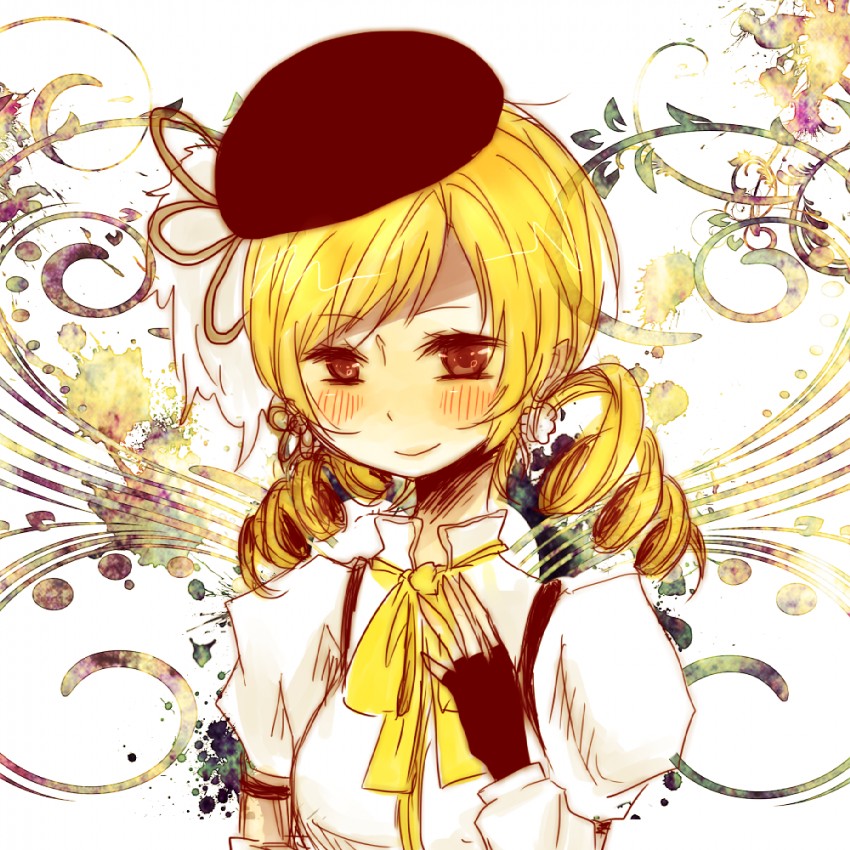 tomoe mami (mahou shoujo madoka magica) drawn by yotsuba_(1128)