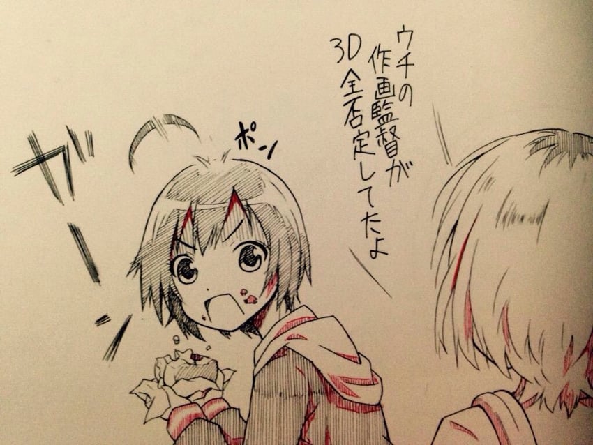 miyamori aoi and toudou misa (shirobako) drawn by shiiba_aki