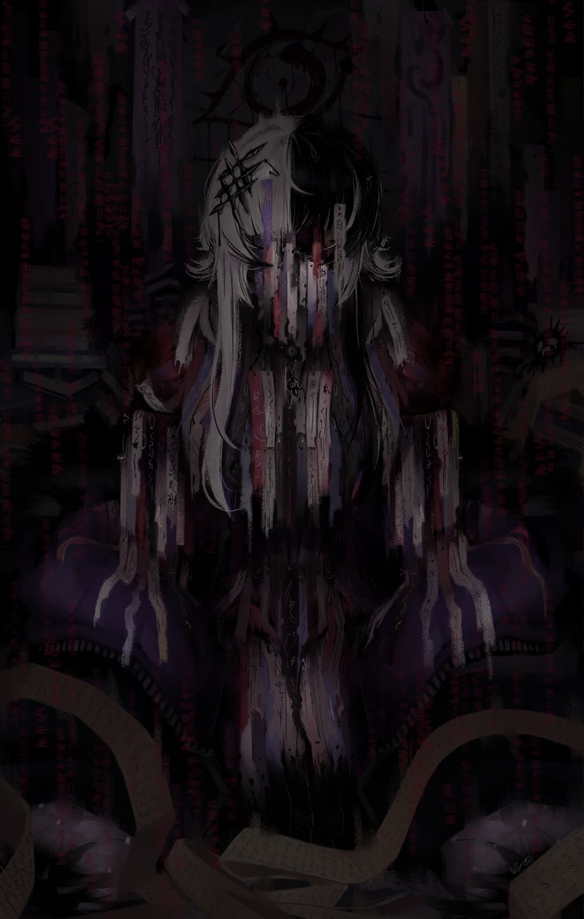 shiori novella and yorick (hololive and 1 more) drawn by nebradisk