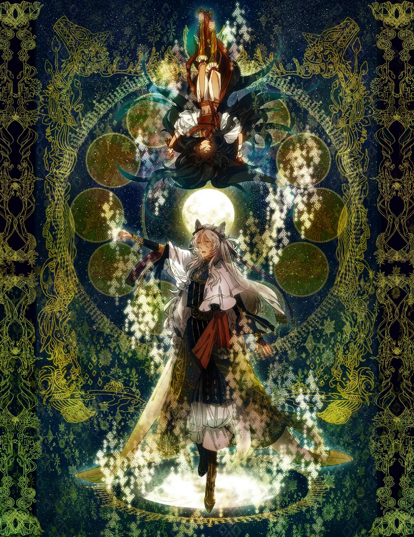 aster and rurufilia (pixiv fantasia and 1 more) drawn by kunimitsu_(9nimi2)