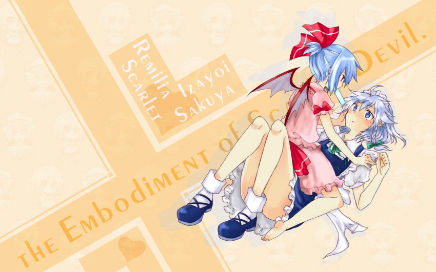 remilia scarlet and izayoi sakuya (touhou) drawn by miya_(tsumazukanai)