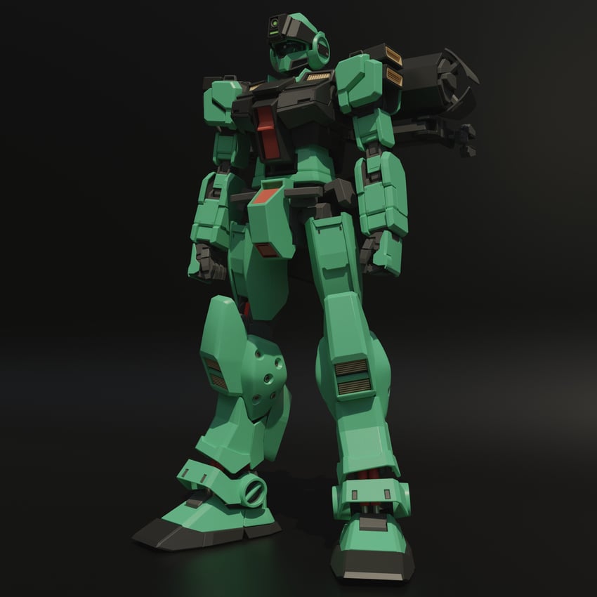 gm sniper ii (gundam) drawn by mjeff