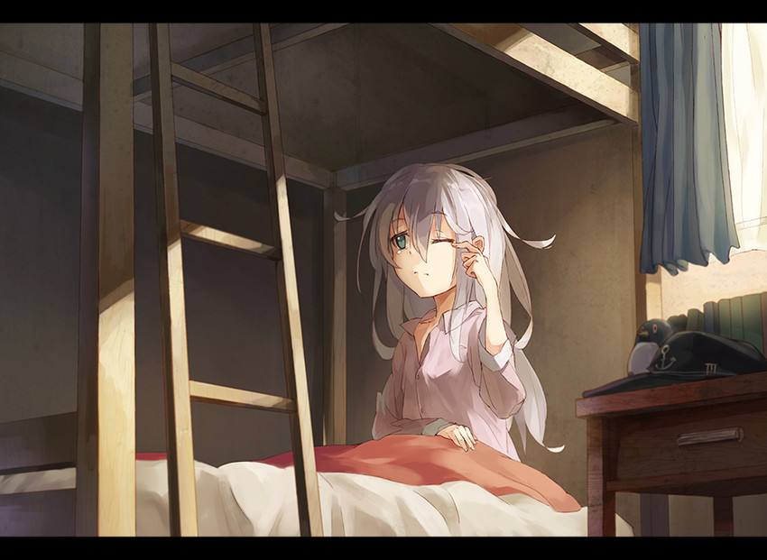 hibiki and failure penguin (kantai collection) drawn by kashii_(amoranorem)