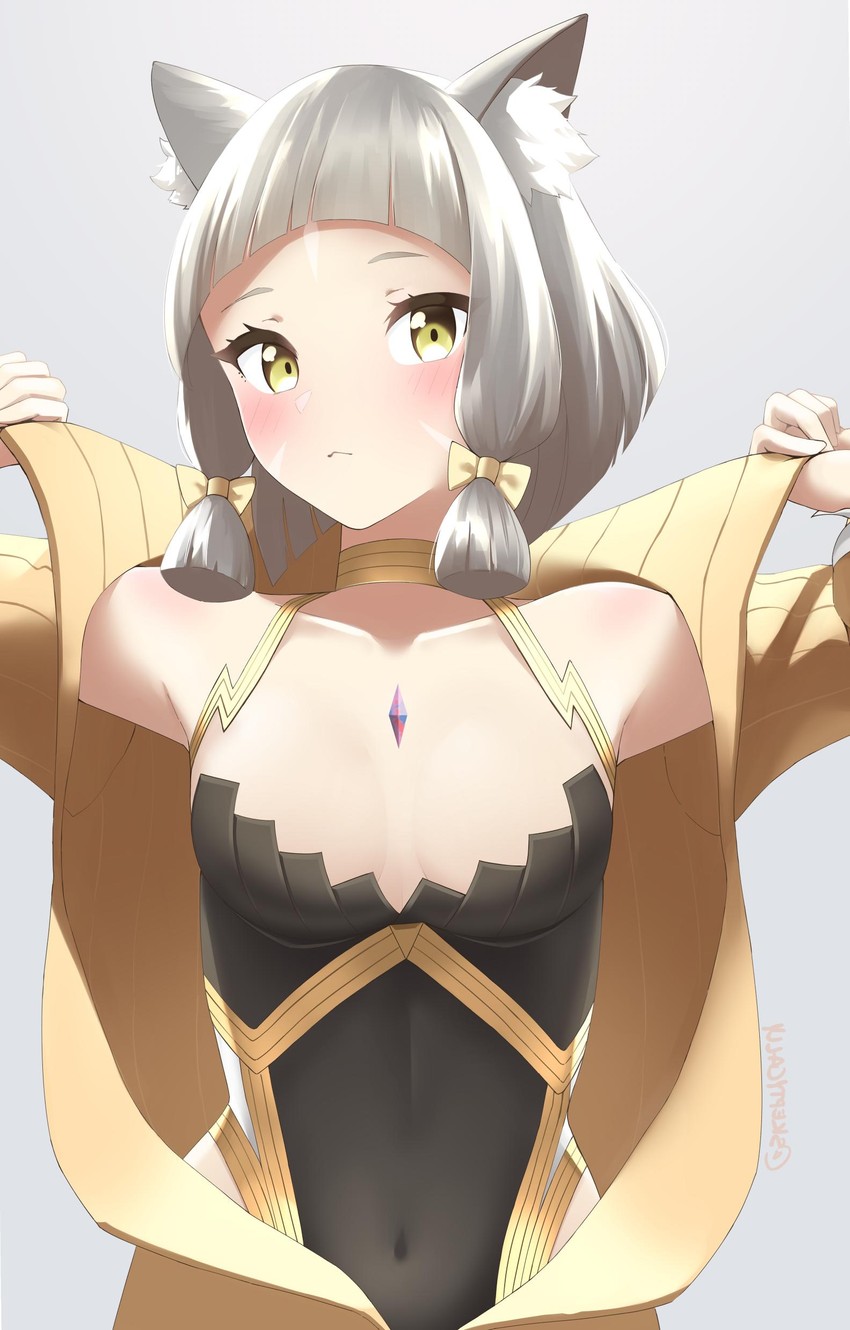 nia (xenoblade chronicles and 1 more) drawn by skeptycally