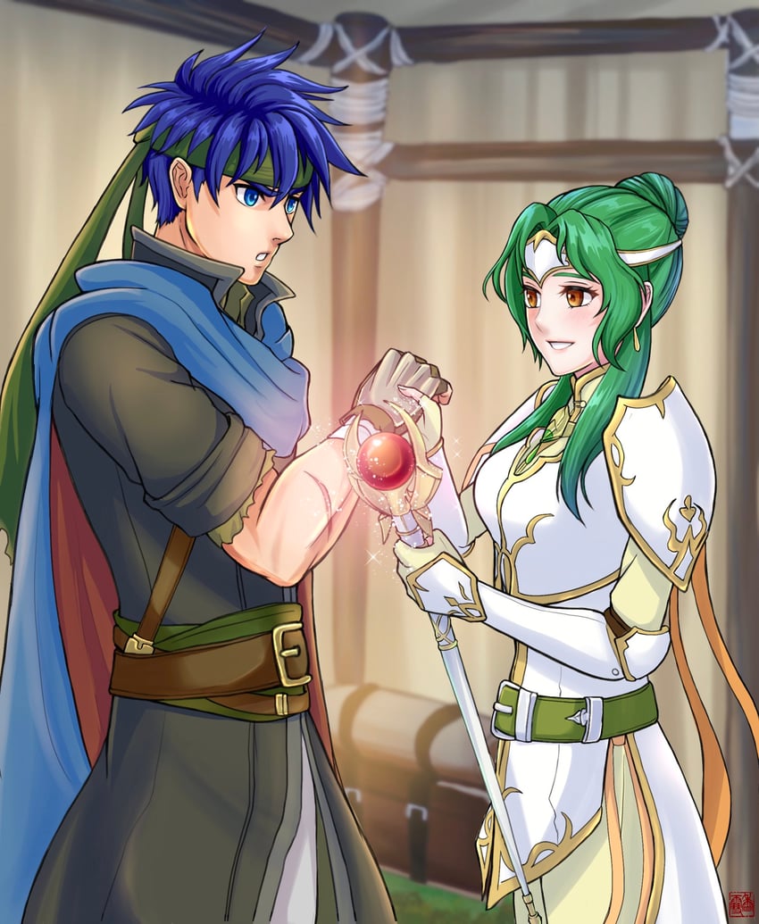 ike and elincia ridell crimea (fire emblem and 1 more) drawn by kousetu0506